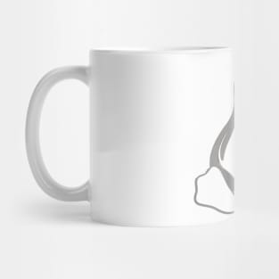 Tux Grey 3D Mug